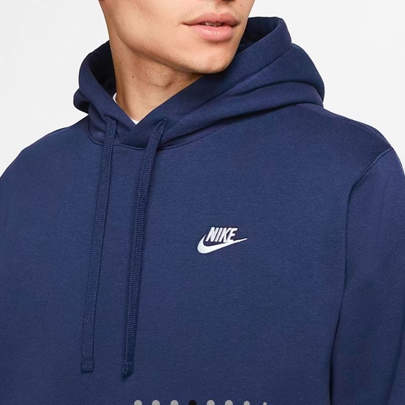 LAST CHANCE ❤️ Men’s Women’s Nike Fleece Pullover Hoodie Midnight Navy/Midnight - Picture 7 of 10